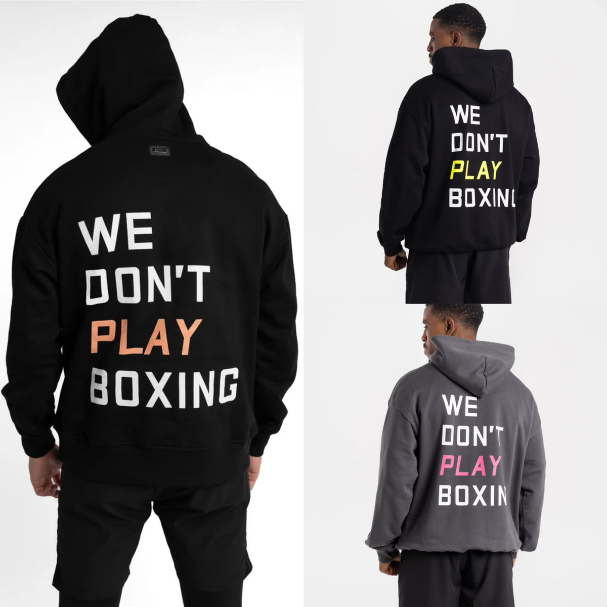 Boxraw We Don't Play Boxing Oversized Hoodie / jaket tinju boxing