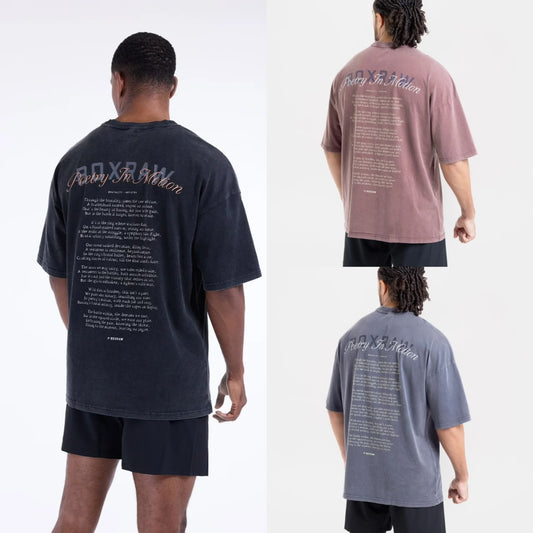 Boxraw Poetry In Motion Oversized T-Shirt  / kaos tinju boxraw boxing