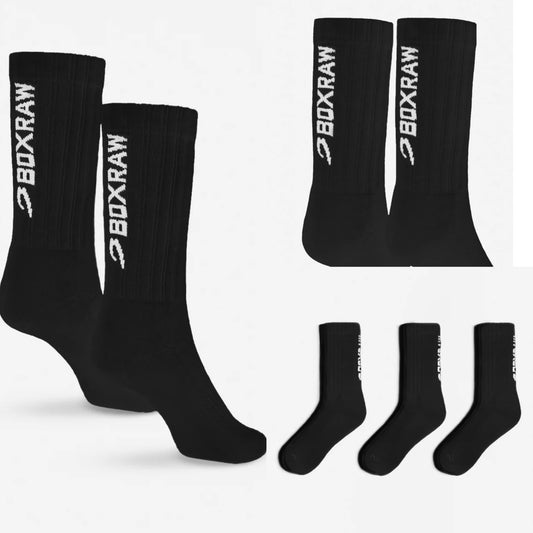 BOXRAW LINEAL  SOCKS ( 3 PASANG ) / KAOS KAKI Boxraw tinju Boxing