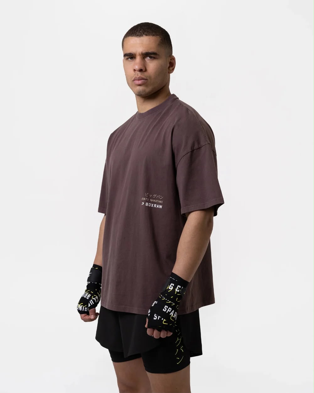 Boxraw Nakatani x Sparring Club Oversize T Shirt brown