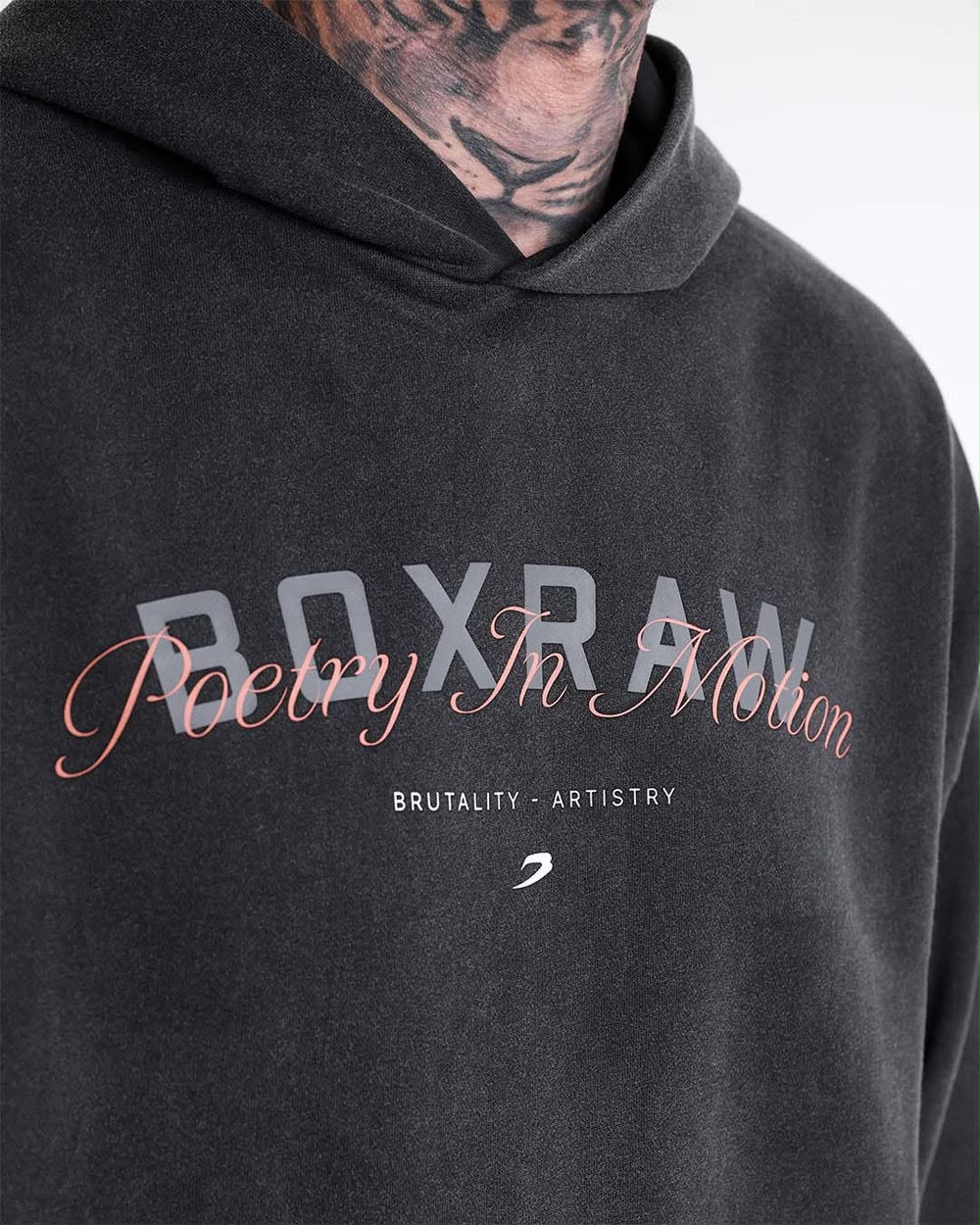 BOXRAW Poetry In Motion Oversized Hoodie / BOXING HOODIE